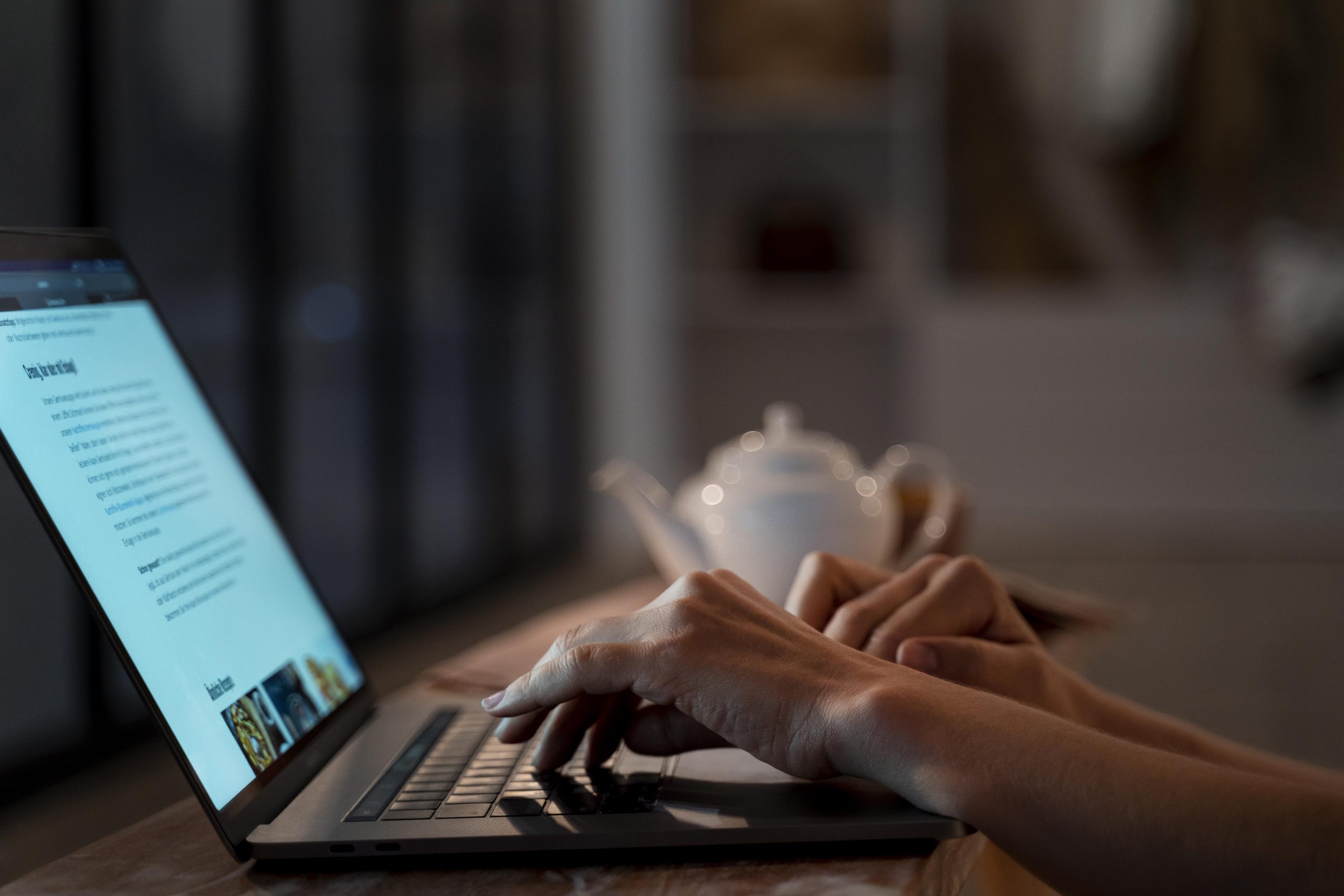 close-up-person-working-home-night